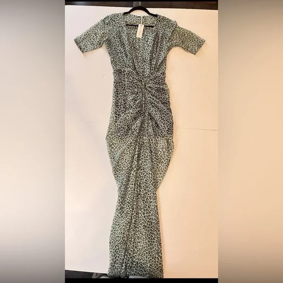 Green Maxi Dress Elke Eywasouls Malibu - Picture 3 of 10